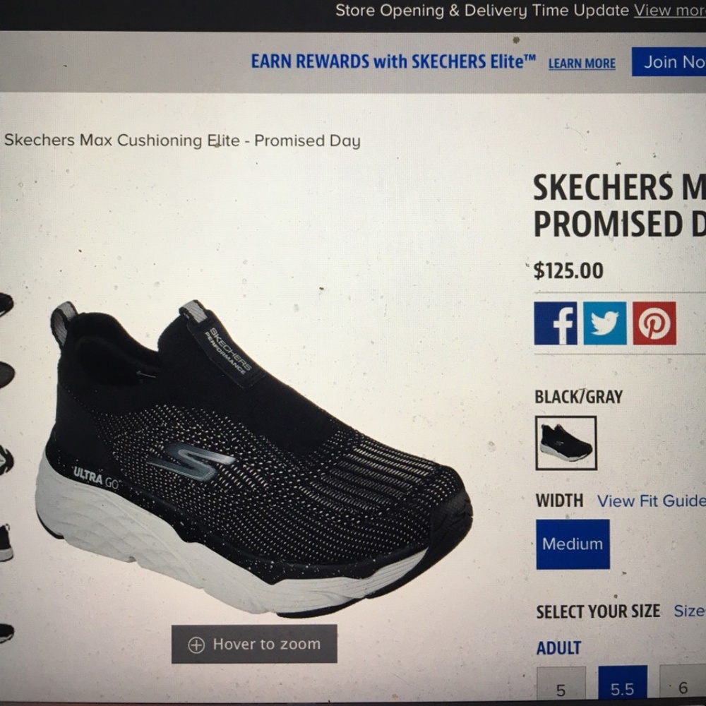 Skechers MAX Ultra Go Sneakers New in Box 5.5
